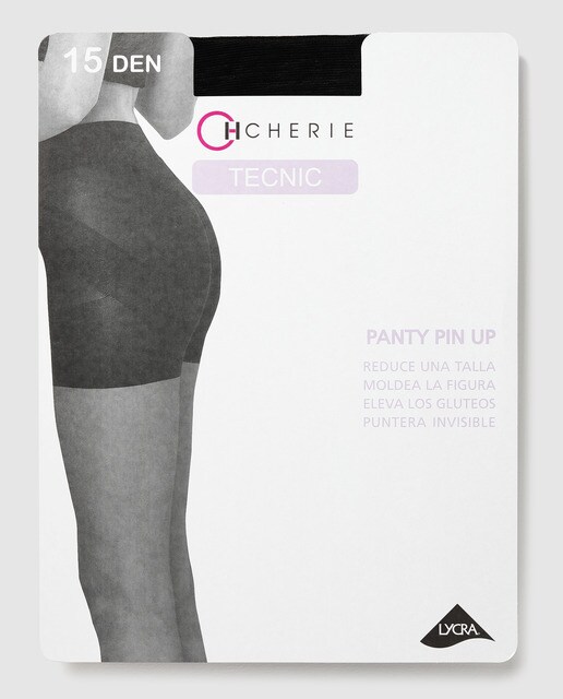 Collants transparentes com faixa redutora de 15 deniers de mulher Cherie Collants transparentes com faixa redutora de 15 deniers de mulher Cherie