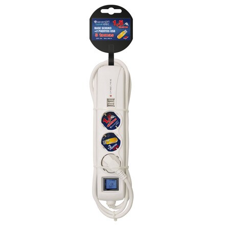 Image of Base 3 Tomas + 2 Usb 000303006332