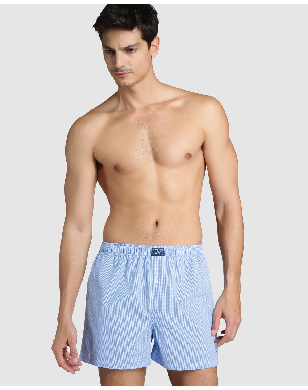 Polo Ralph Lauren men's blue fabric boxer shorts, Blue. thumbnail