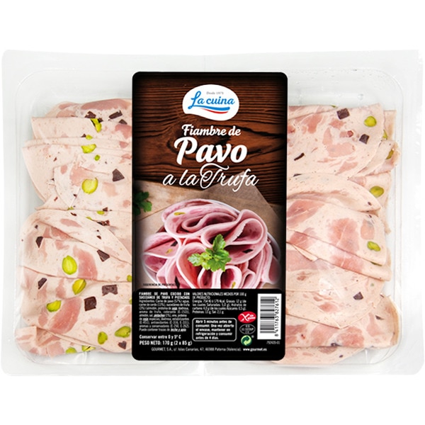 Comprar Fiambre De Pavo A La Trufa En Lonchas Sin Gluten Envase 170 G