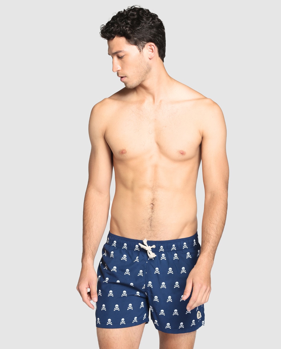 Bañador bermuda de hombre Scalpers estampado azul · Scalpers · Moda