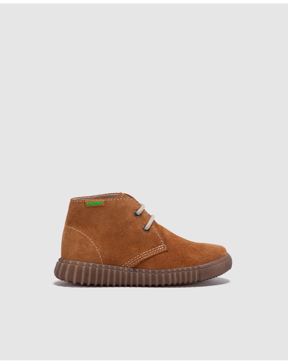 Pablosky boys' brown suede boots, Light brown. thumbnail