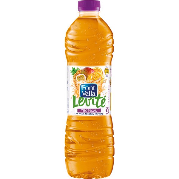 Tropical Con Agua Mineral Natural Botella L Font Vella Levit