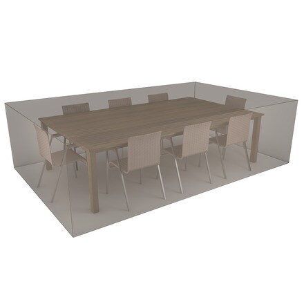 Image of Funda Mesa Rectangular + 8 Sillas 000979800406