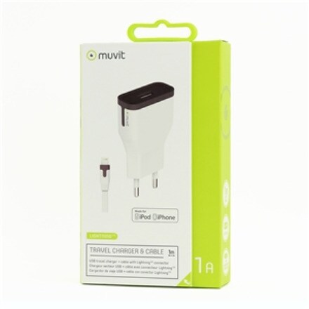 Image of Transforamdor Usb 1a+cable Ligh 1a 000313502155