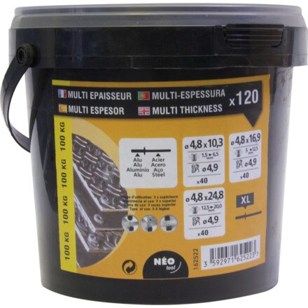 Image of 120 Remaches Multigrip Tl 000401002753