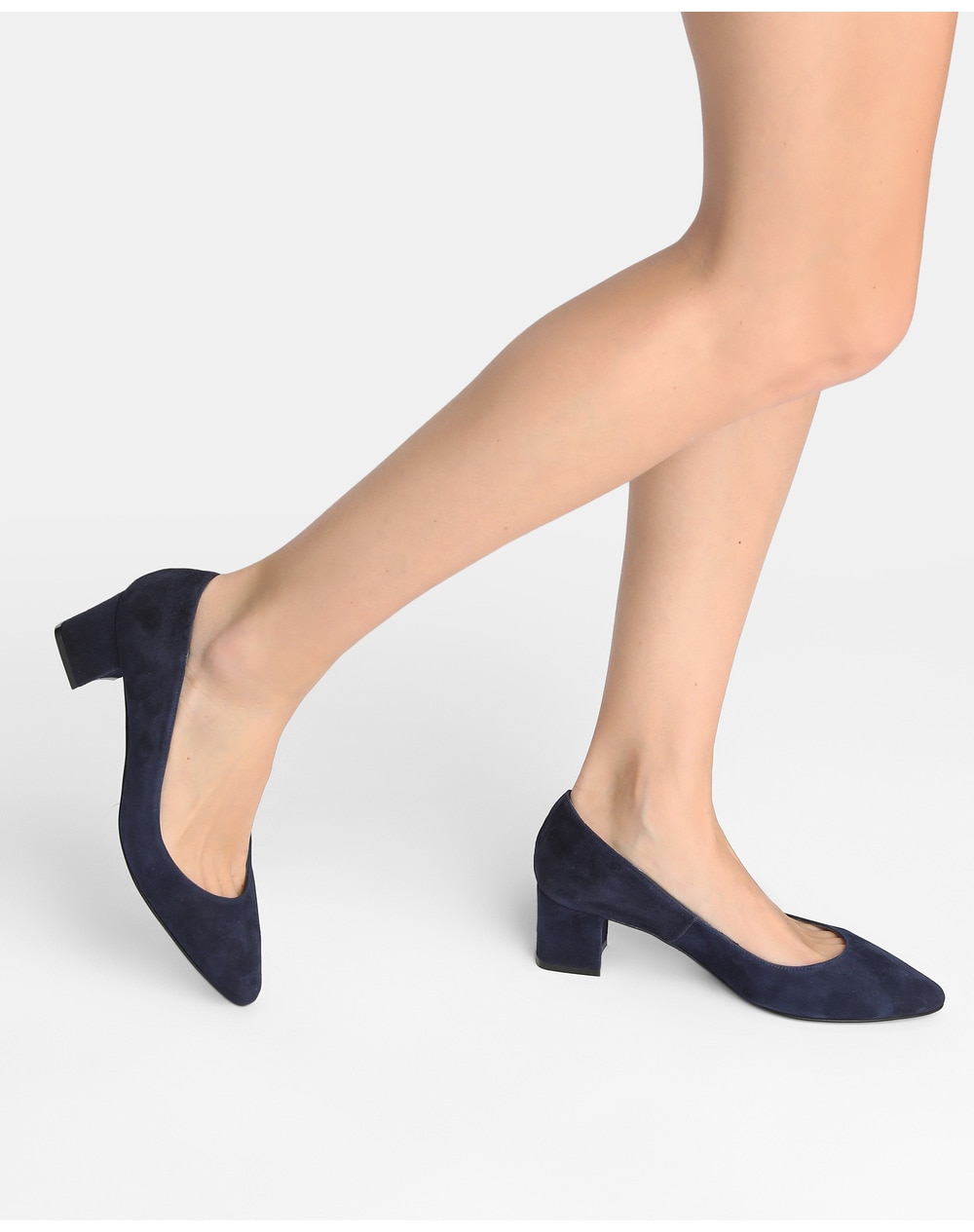 navy blue court shoes leather