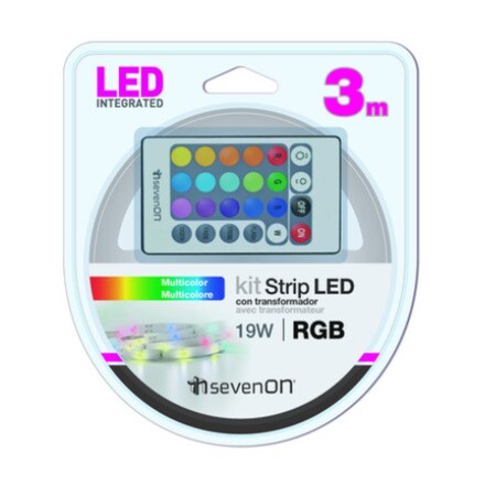 Image of Kit Tira Led Rgb + Transformador + Mando 001339200584