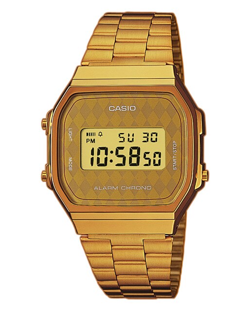 Relógio Casio Collection Retro A168WG-9BWEF Aço - Dourado
