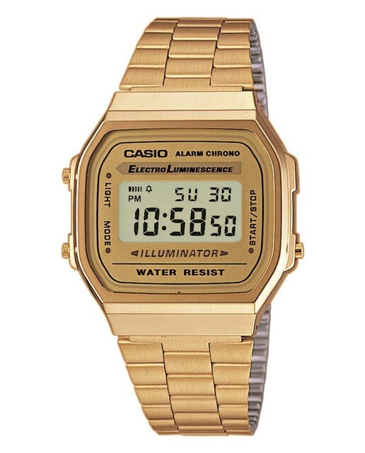 Relógio Casio Collection Retro A168WG-9EF Aço - Dourado