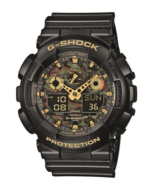 Relógio Casio G-SHOCK GA-100CF-1A9ER - Preto e Amarelo