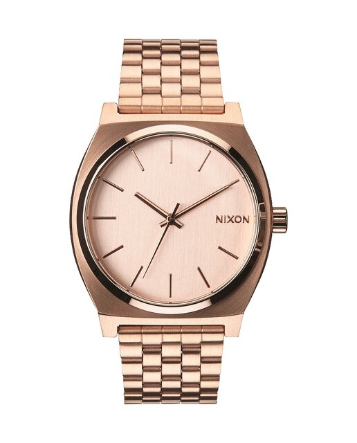 Relógio Nixon Time Teller Bracelete Aço - Rose Gold