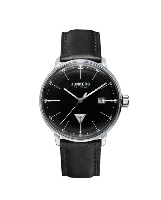 Relógio Junkers Bauhaus com Bracelete em Pele - Preto