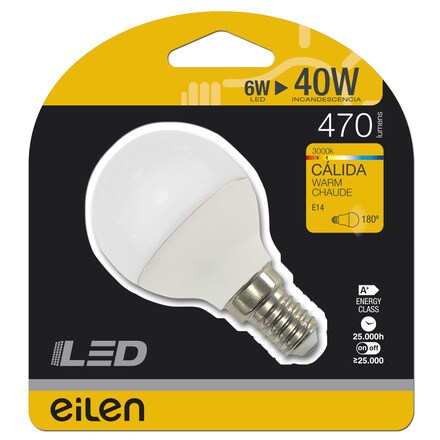 Image of Bombilla Led Esférica E14 001301405278