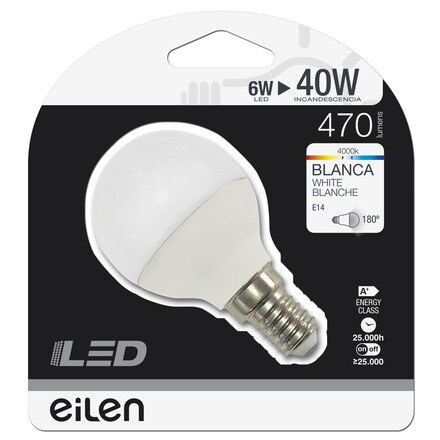 Image of Bombilla Led Esférica E14 5w 470 Lm 001301405435