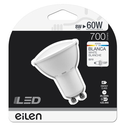 Image of Bombilla Led Dicroica Gu10 8w 700 Lm 001301405443