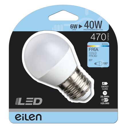 Image of Bombilla Led Esférica E27 5w 470 Lm 001301405492