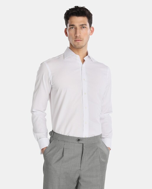 Mirto · El Corte Inglés Camisa de hombre Mirto classic lisa blanca