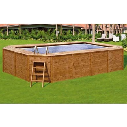 Image of Piscina Madera Panelada Rectangular 000963404702