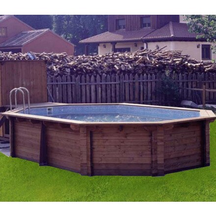 Image of Piscina Madera Maciza Octogonal 000963404744