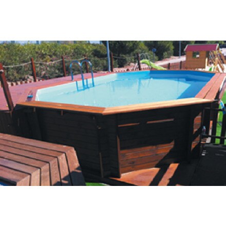 Image of Piscina Madera Maciza Octogonal 000963404751
