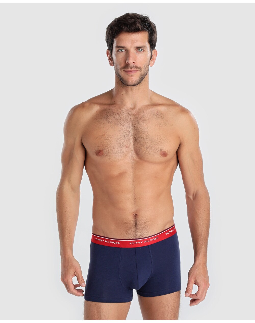 Tommy Hilfiger men's three-pack of blue boxer shorts, Navy blue. thumbnail