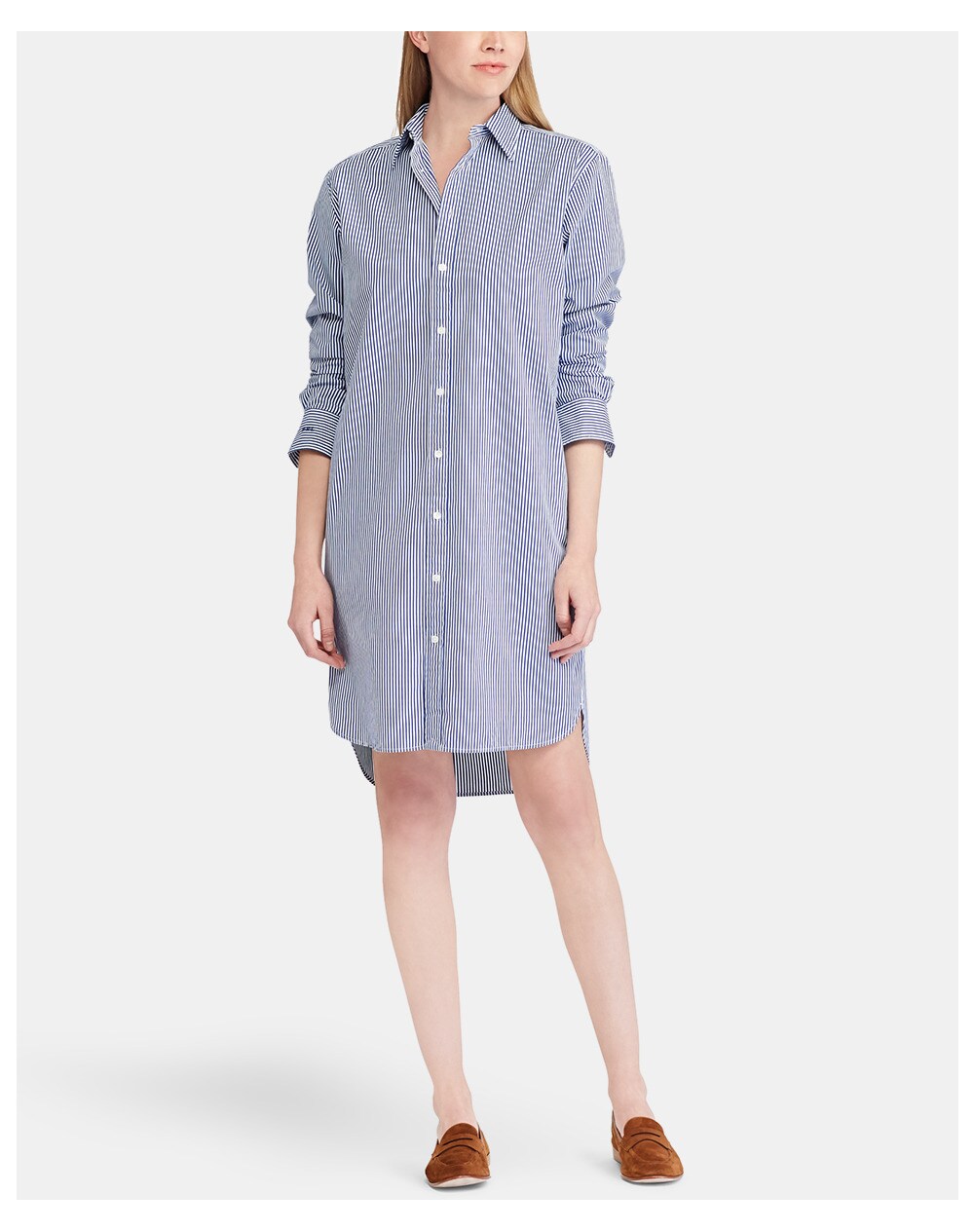 Polo Ralph Lauren women's striped shirt dress, Blue. thumbnail