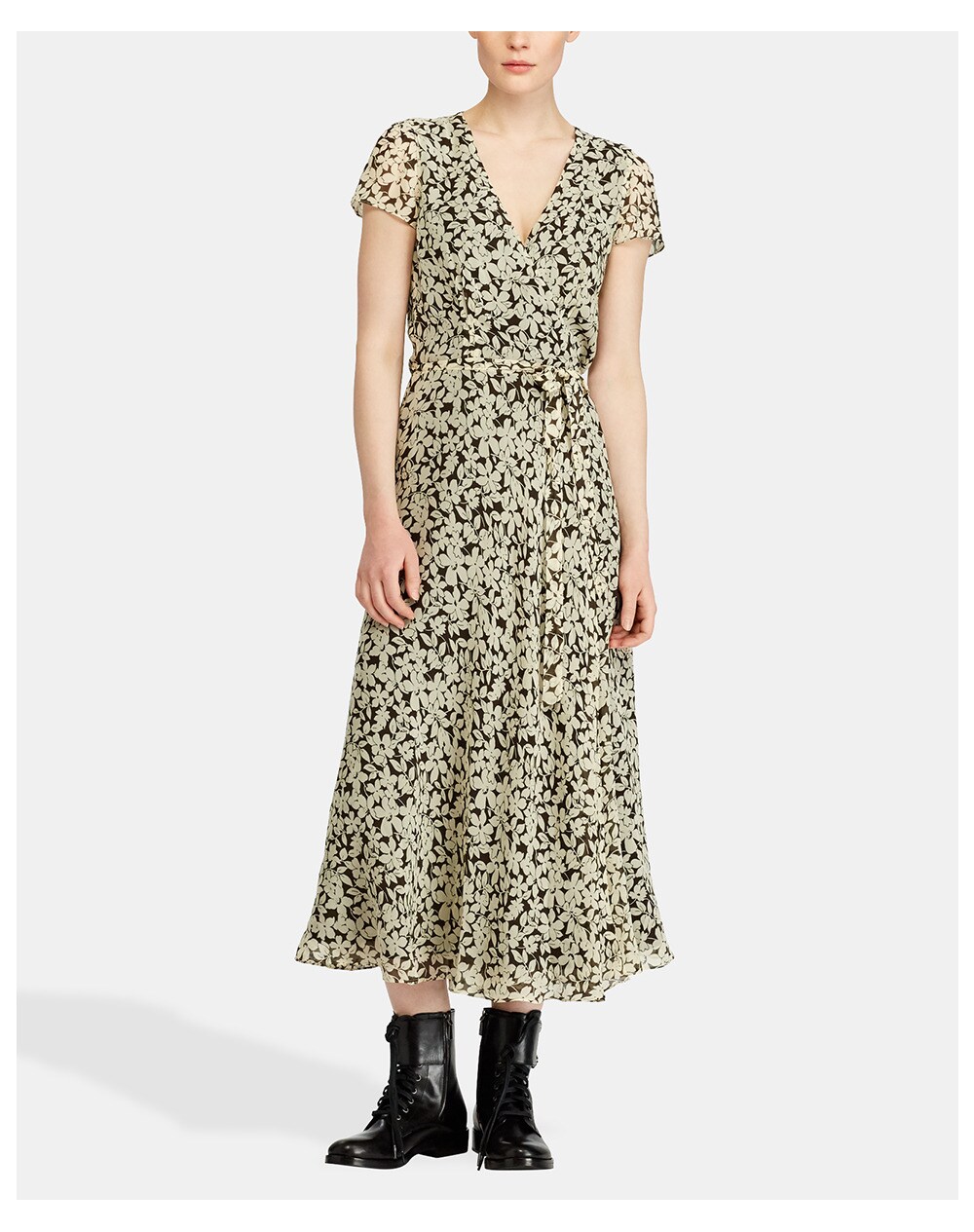 Polo Ralph Lauren women's floral print midi dress, Printed. thumbnail