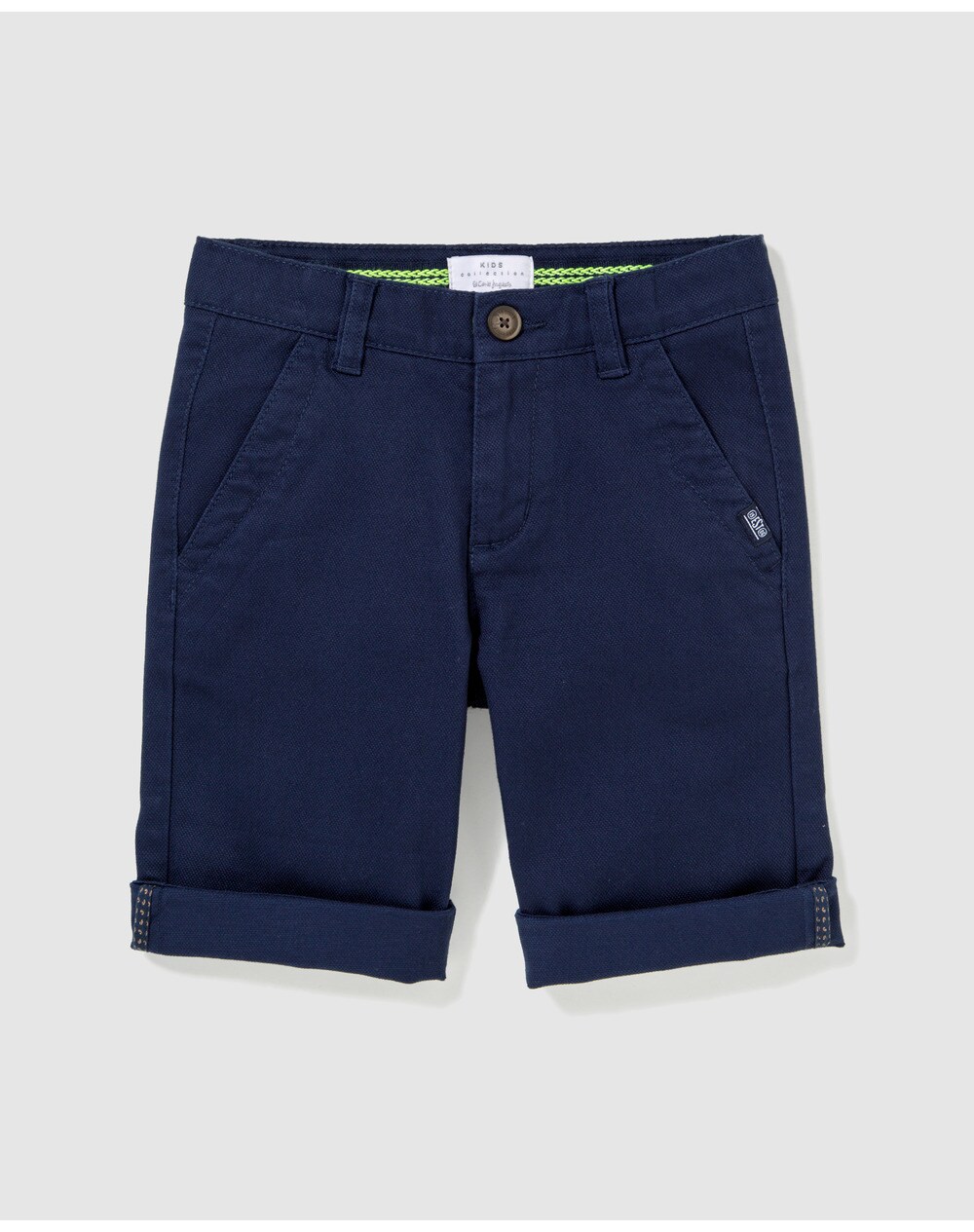 Freestyle boys' basic navy blue Bermuda shorts, Navy blue. thumbnail