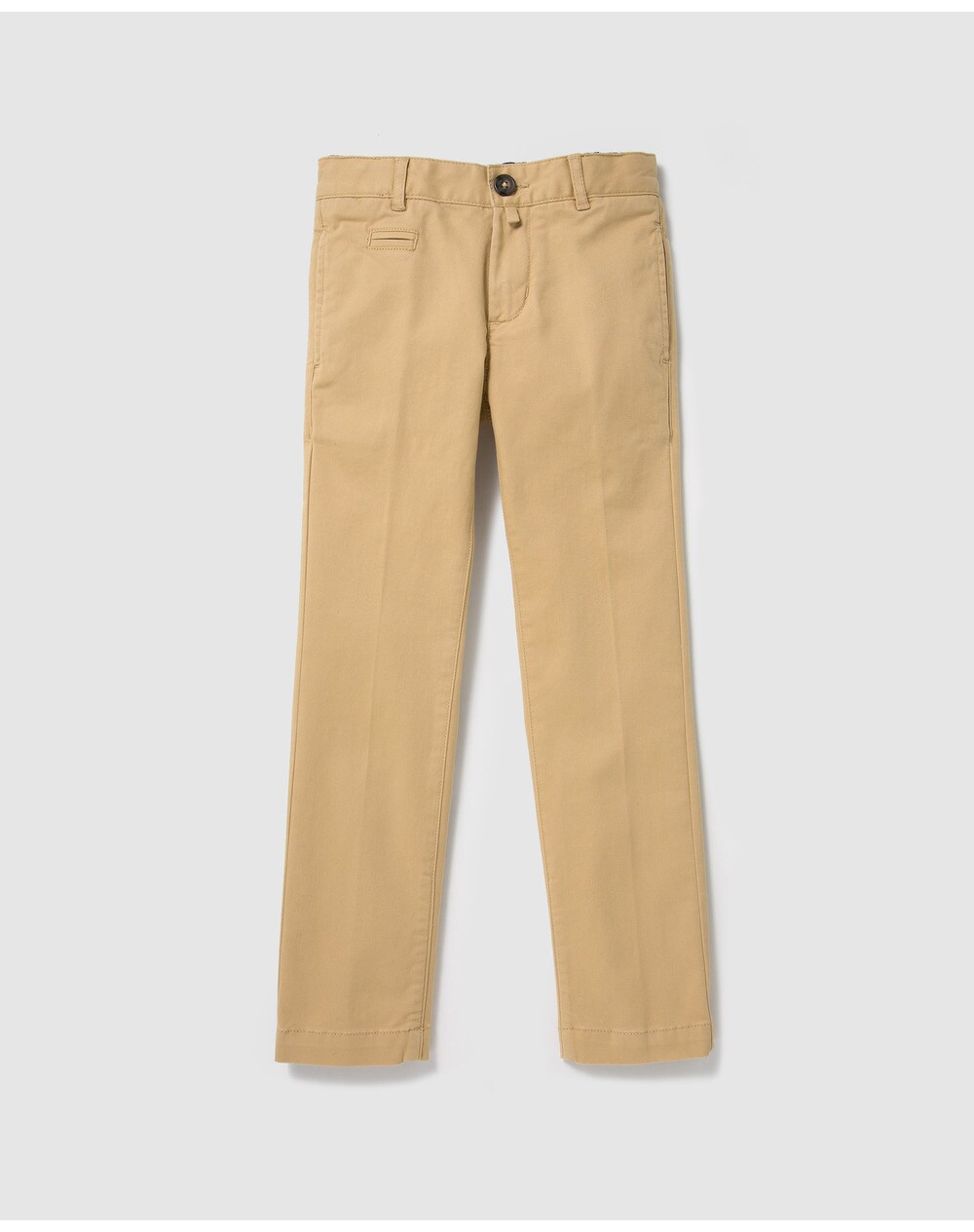 Bass 10 boys' camel chinos, Camel. thumbnail