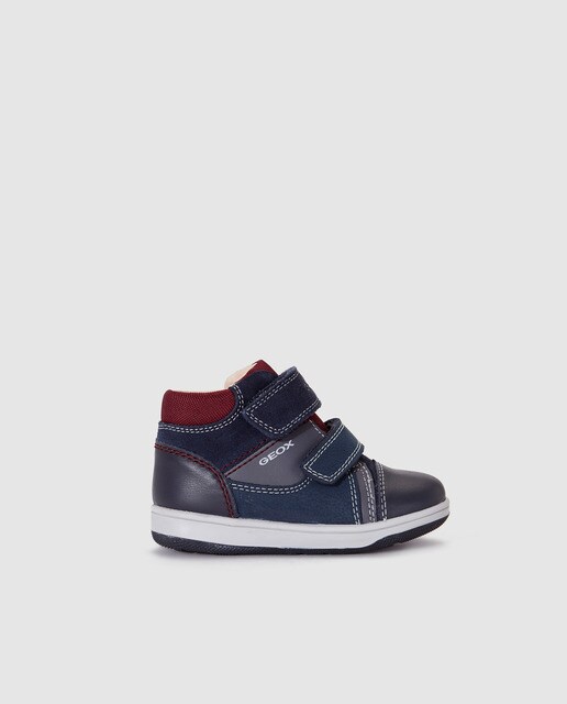 Sapatilhas desportivas de bebé menino Geox azuis com velcro duplo Sapatilhas desportivas de bebé menino Geox azuis com velcro duplo