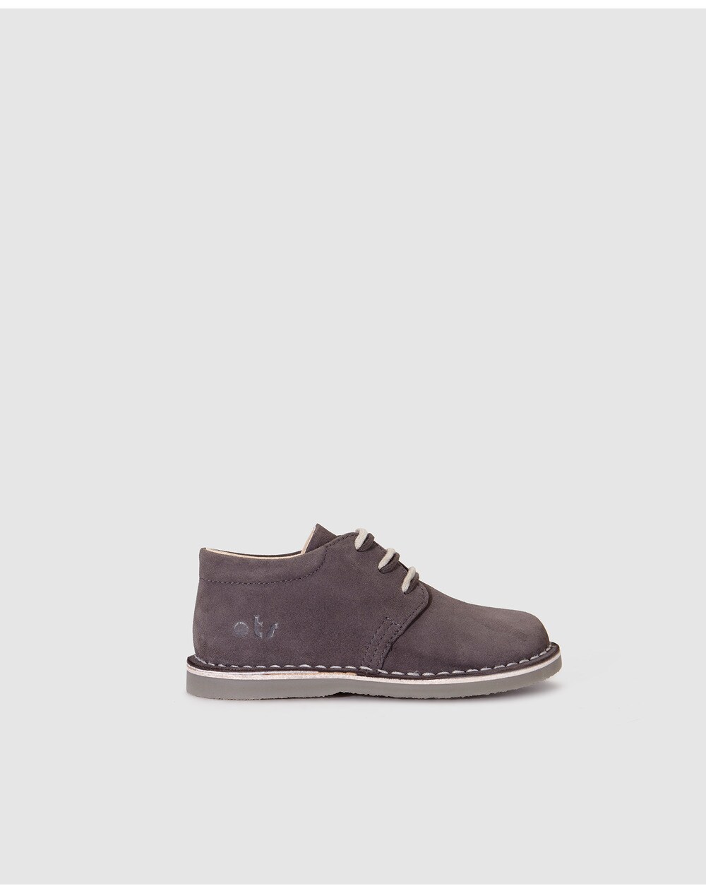 OTS baby boys' green lace-up Oxford shoes, Grey. thumbnail
