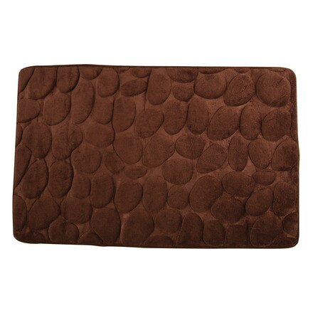 Image of Alfombra Baño Microfibra+pvc Piedras 000706303302