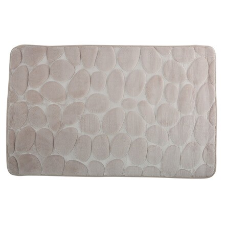 Image of Alfombra Baño Microfibra+pvc Piedras 000706303807