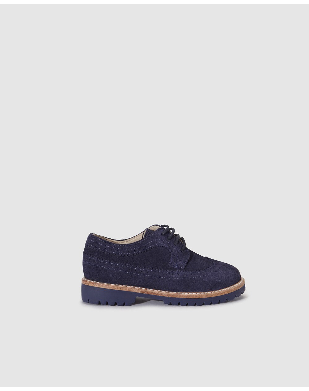 OTS baby boys' navy blue lace-up Oxford shoes, Navy blue. thumbnail