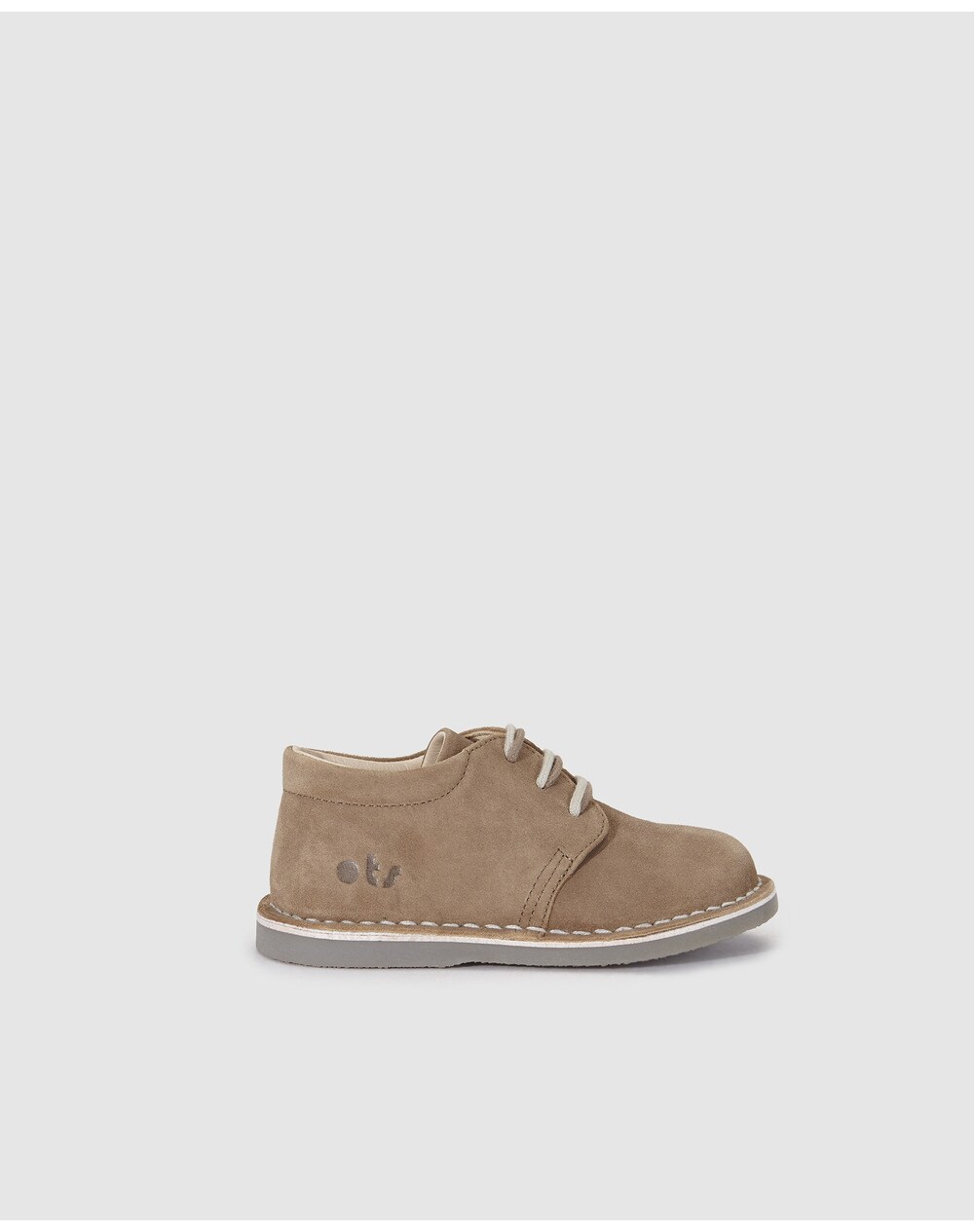 OTS baby boys' natural lace-up Oxford shoes, Natural. thumbnail