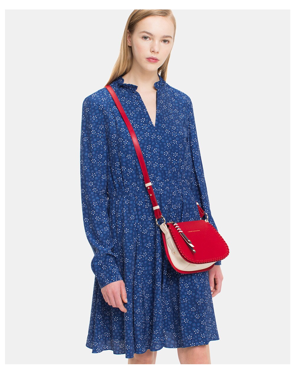 Tommy Hilfiger women's short floral dress, Blue. thumbnail