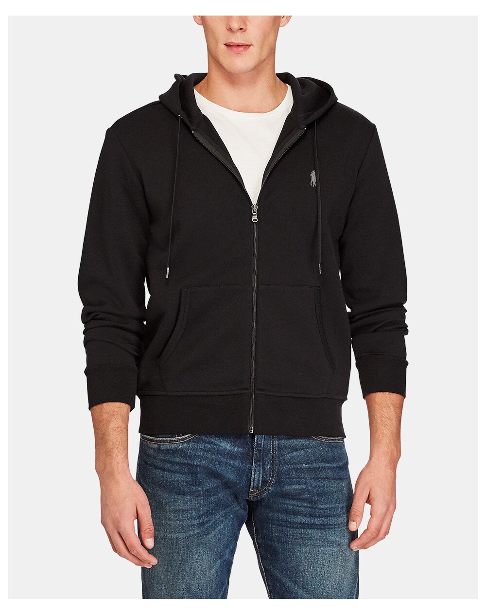 Polo Ralph Lauren men's black hooded sports jacket, Black. thumbnail