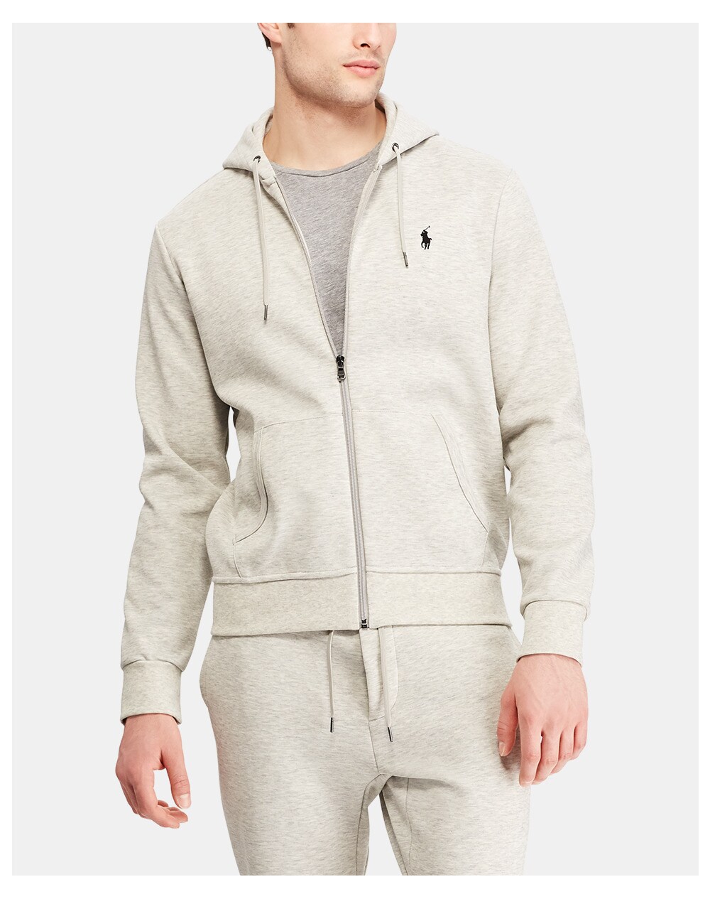 Polo Ralph Lauren men's grey hooded sports jacket, Light grey. thumbnail
