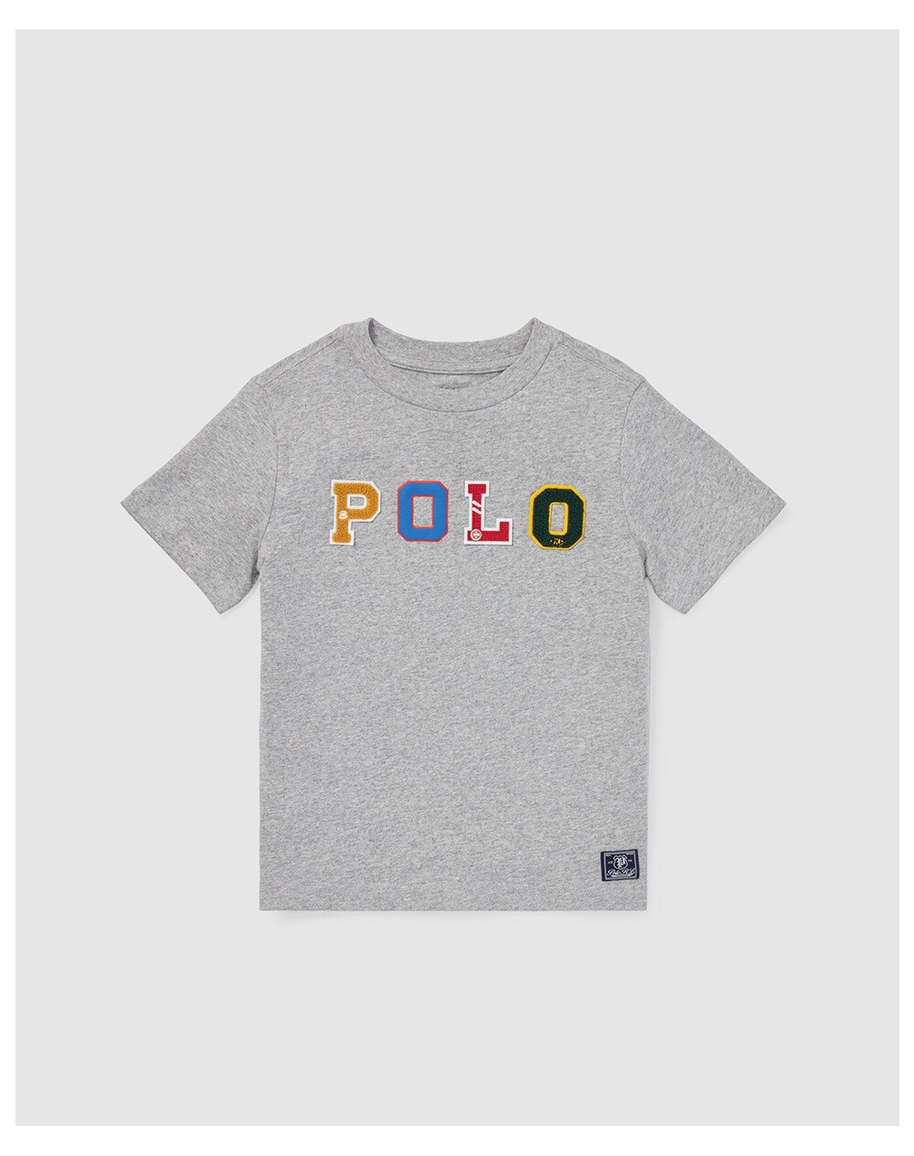 Polo Ralph Lauren boys' grey T-shirt with patch, Grey. thumbnail