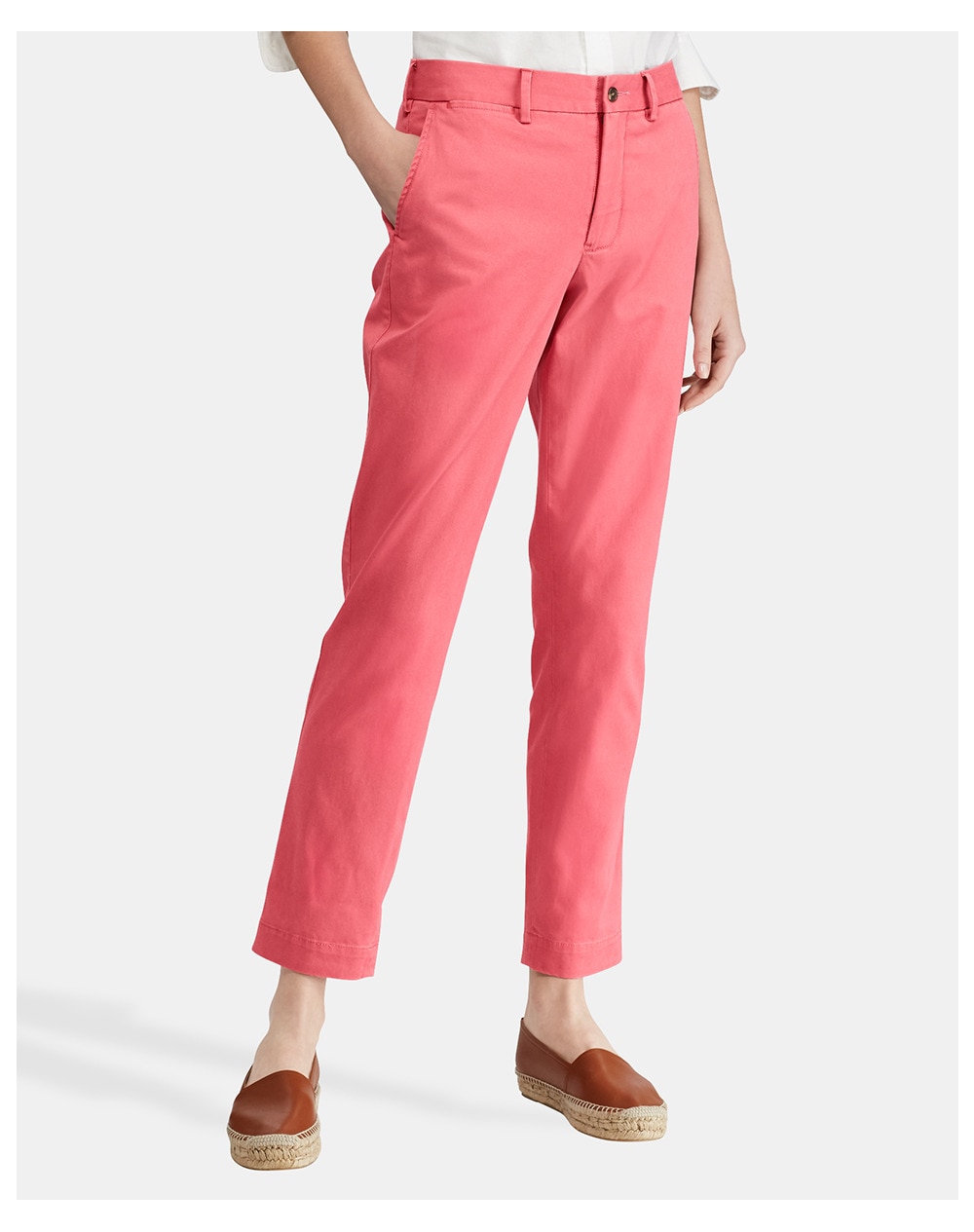 Polo Ralph Lauren women's pink skinny trousers, Pink. thumbnail