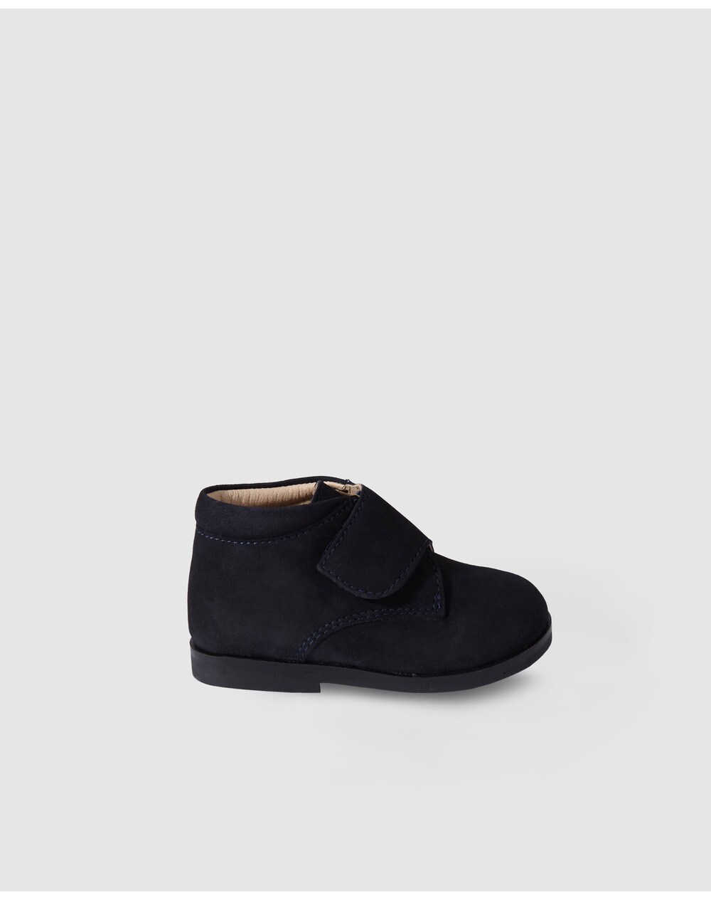 OTS baby boys' navy blue boots with adhesive strap fastening, Navy blue. thumbnail