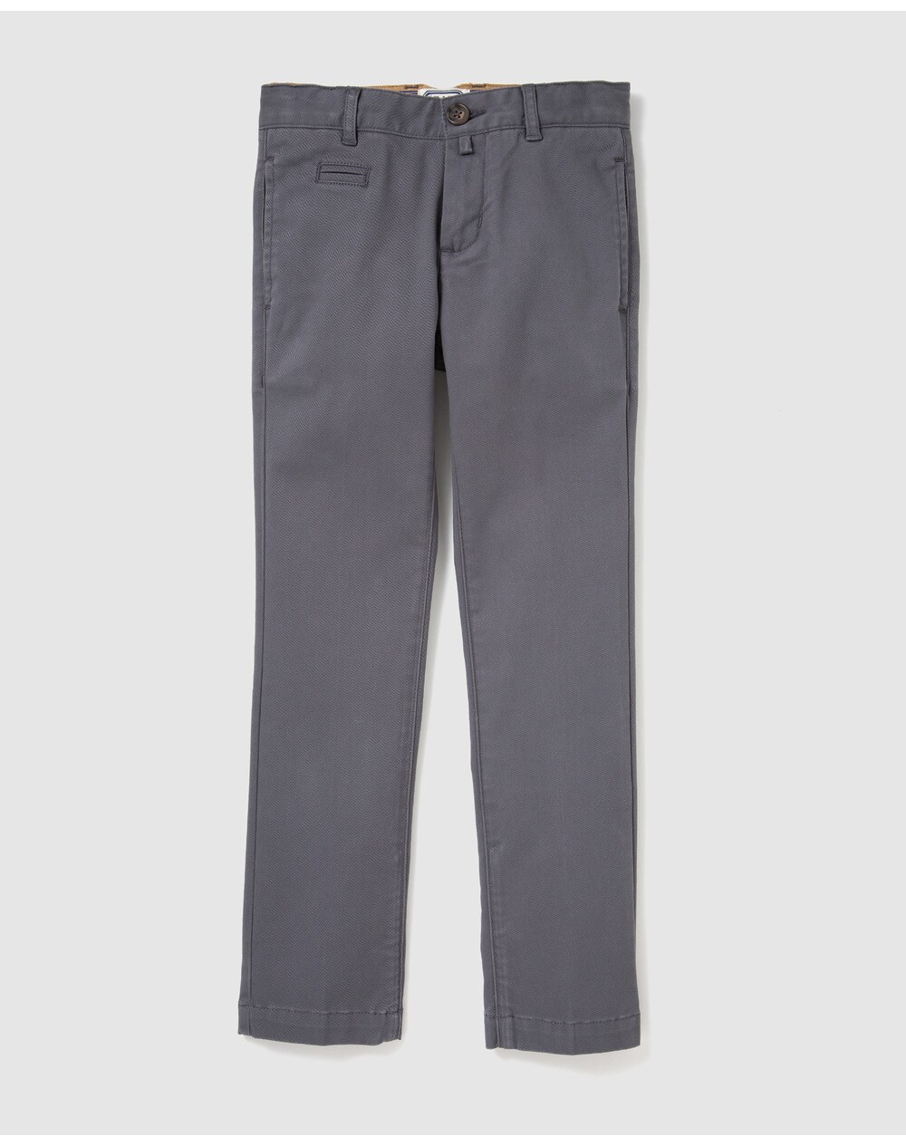 Bass 10 boys' grey chinos, Grey. thumbnail