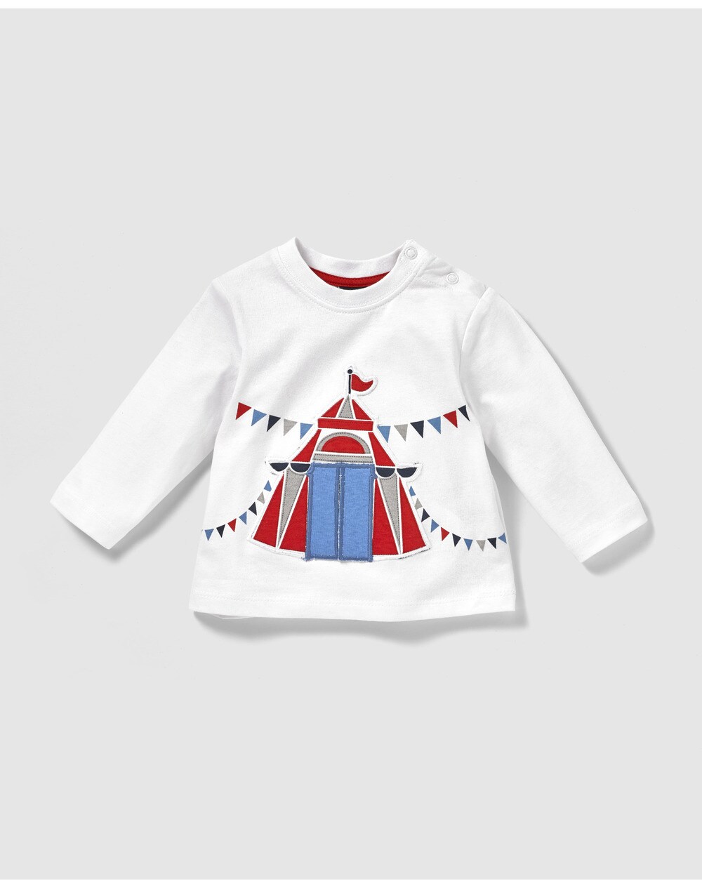 Freestyle baby boy's white printed T-shirt, White. thumbnail