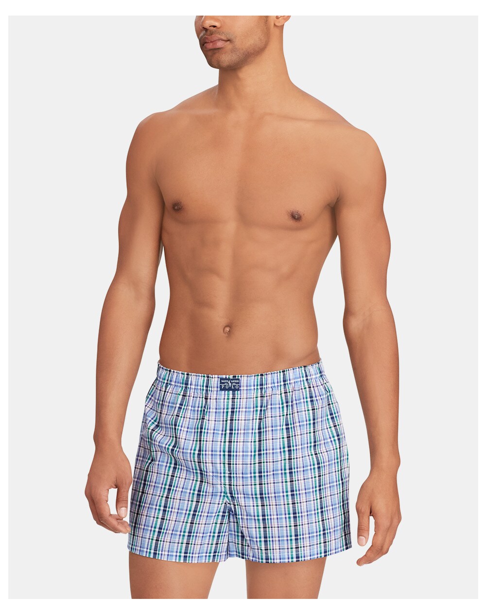 Polo Ralph Lauren men's three-pack of blue fabric boxer shorts, Blue. thumbnail