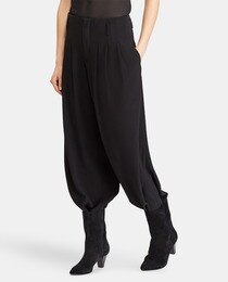 Calças largas de mulher Polo Ralph Lauren pretas