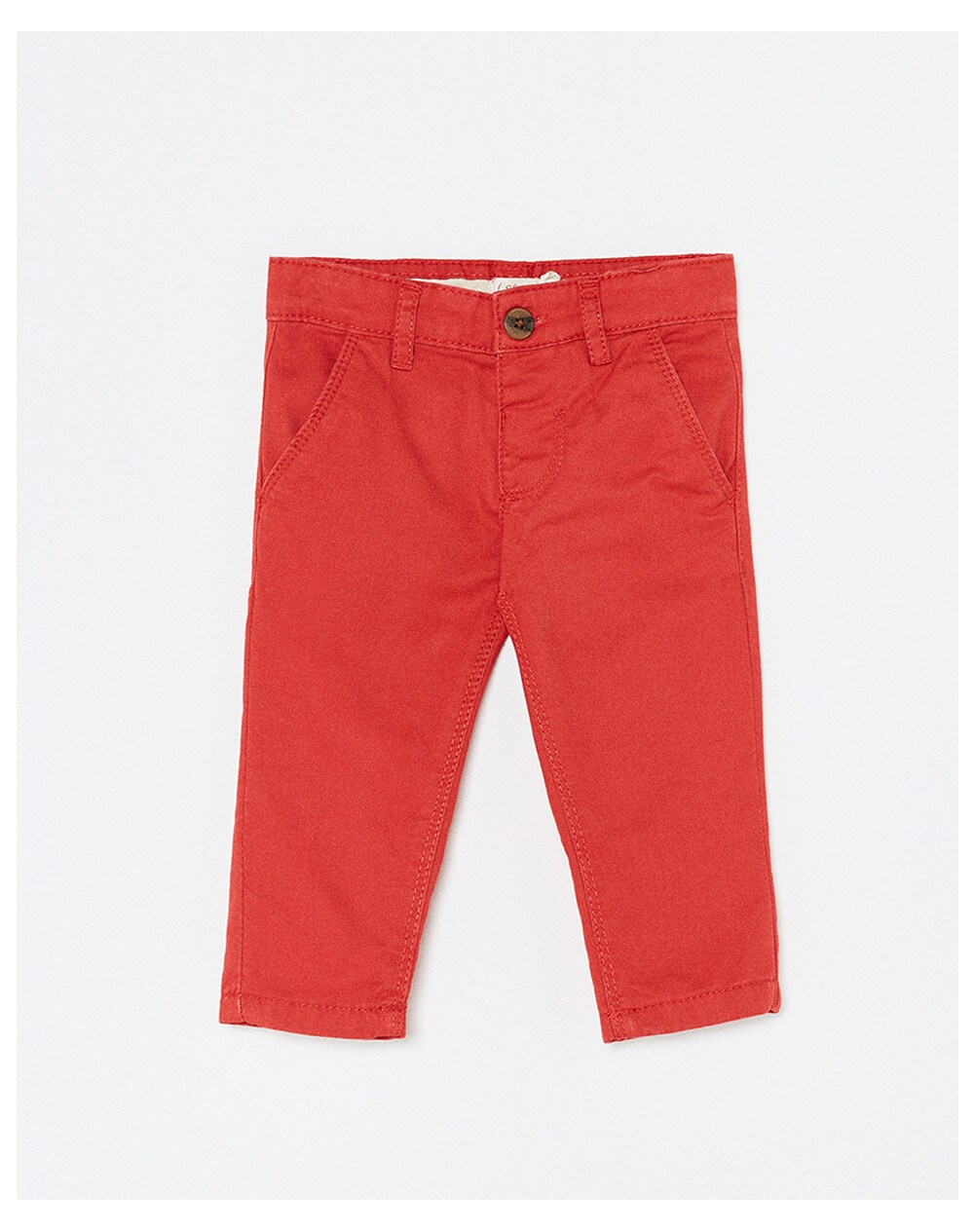 Sfera baby boys' red chinos, Red. thumbnail
