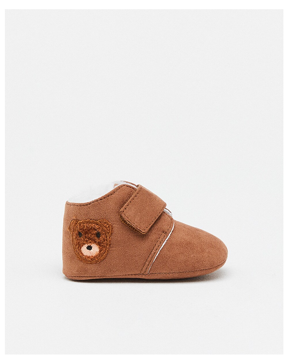 Sfera baby boys' beige boots with velcro, Beige. thumbnail