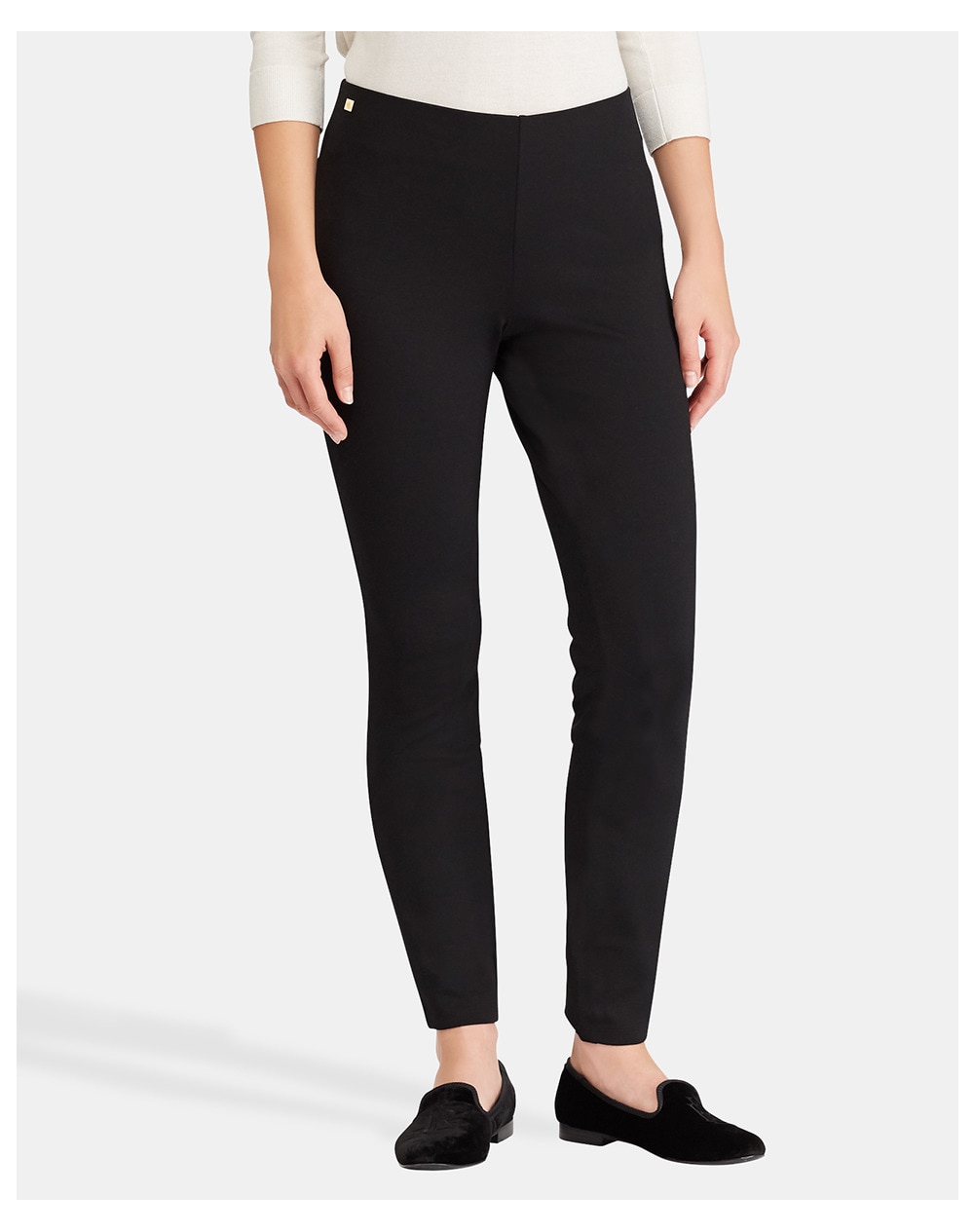 Lauren Ralph Lauren women's basic black trousers, Black. thumbnail