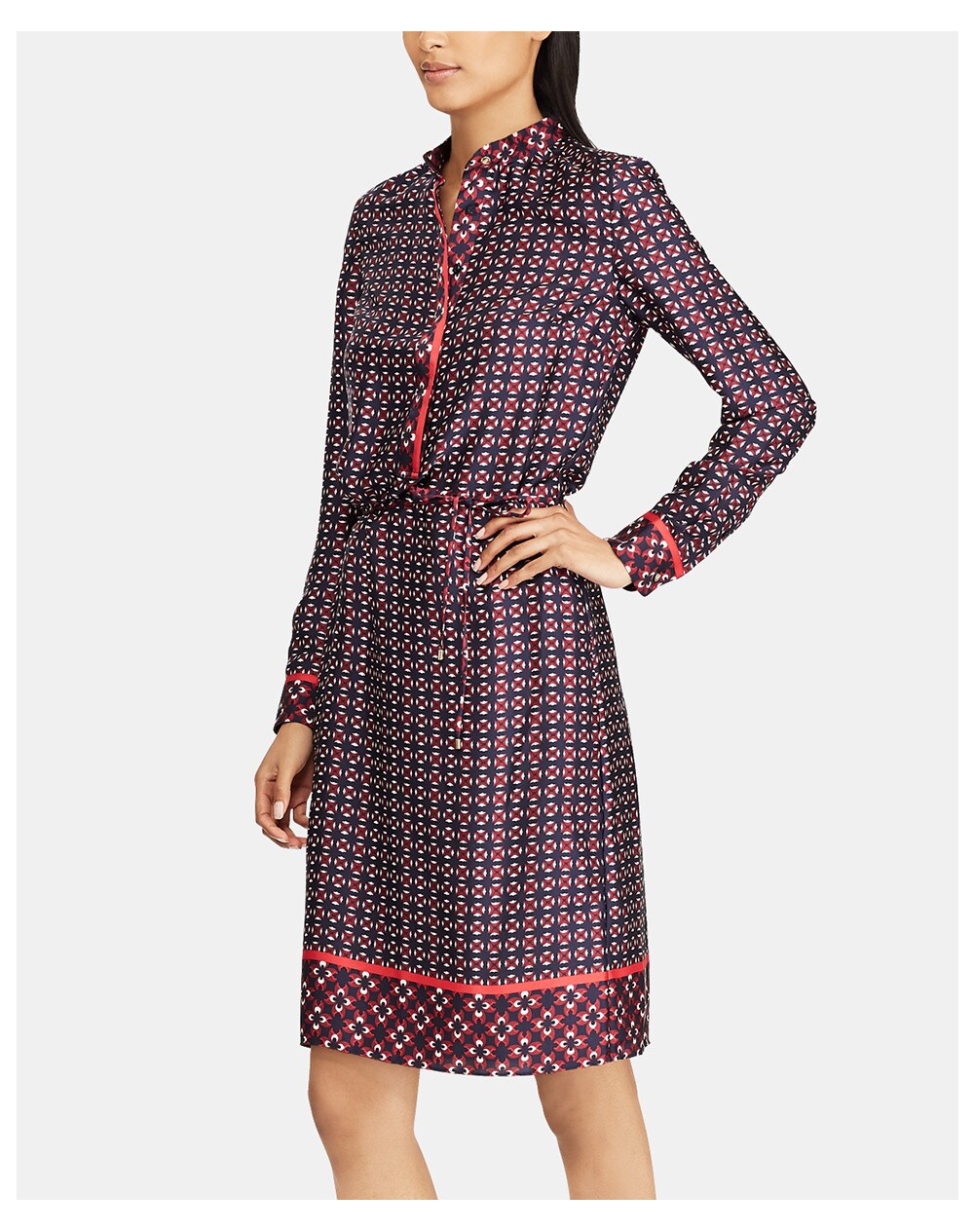 Lauren Ralph Lauren women's geometric print shirt dress, Multicoloured. thumbnail